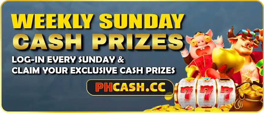 WEEKLY SUNDAY CASH PRIZES